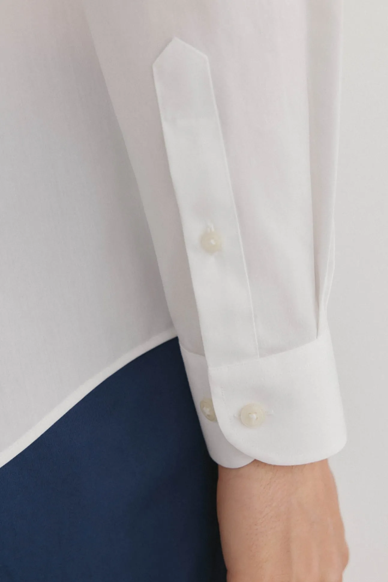 Camisa vestir lisa non iron + antimanchas