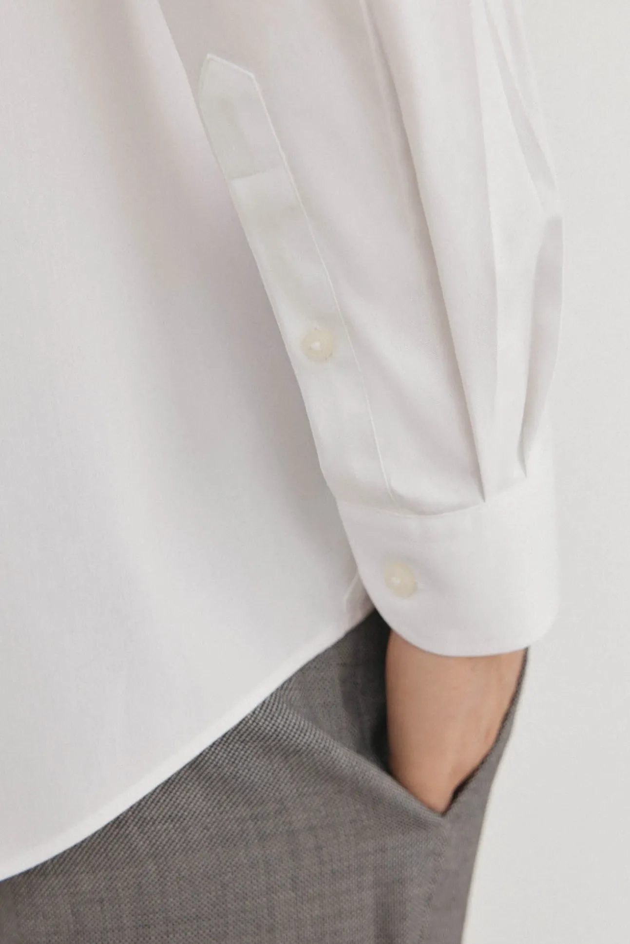 Camisa vestir lisa non iron + antimanchas