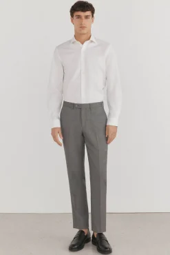 Camisa vestir lisa non iron + antimanchas