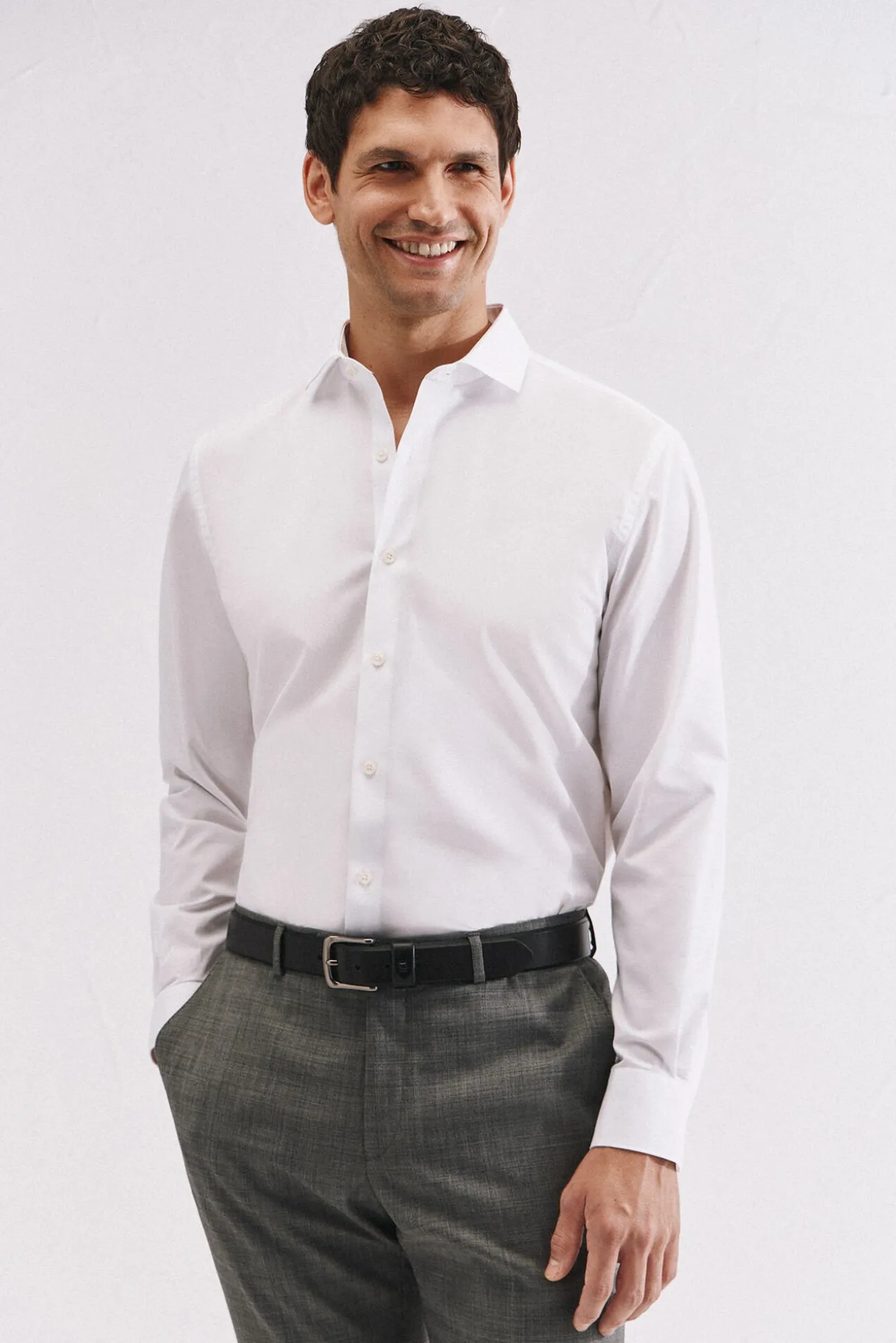 Camisa vestir otomán slim fit fácil plancha