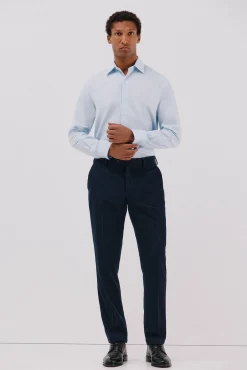 Camisa vestir pata de gallo algodón tencel