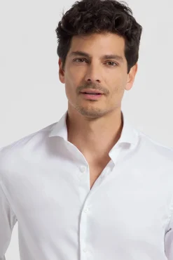 Camisa vestir puño simple easy iron