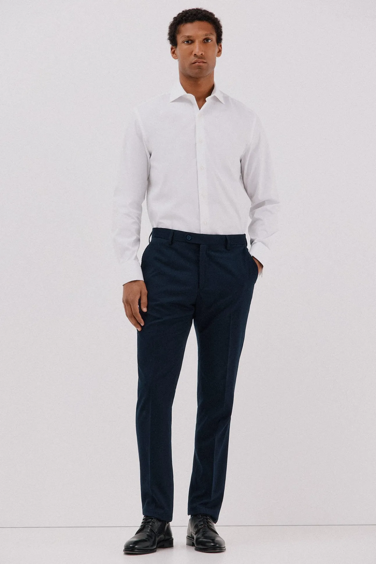 Camisa vestir rayas algodón tencel