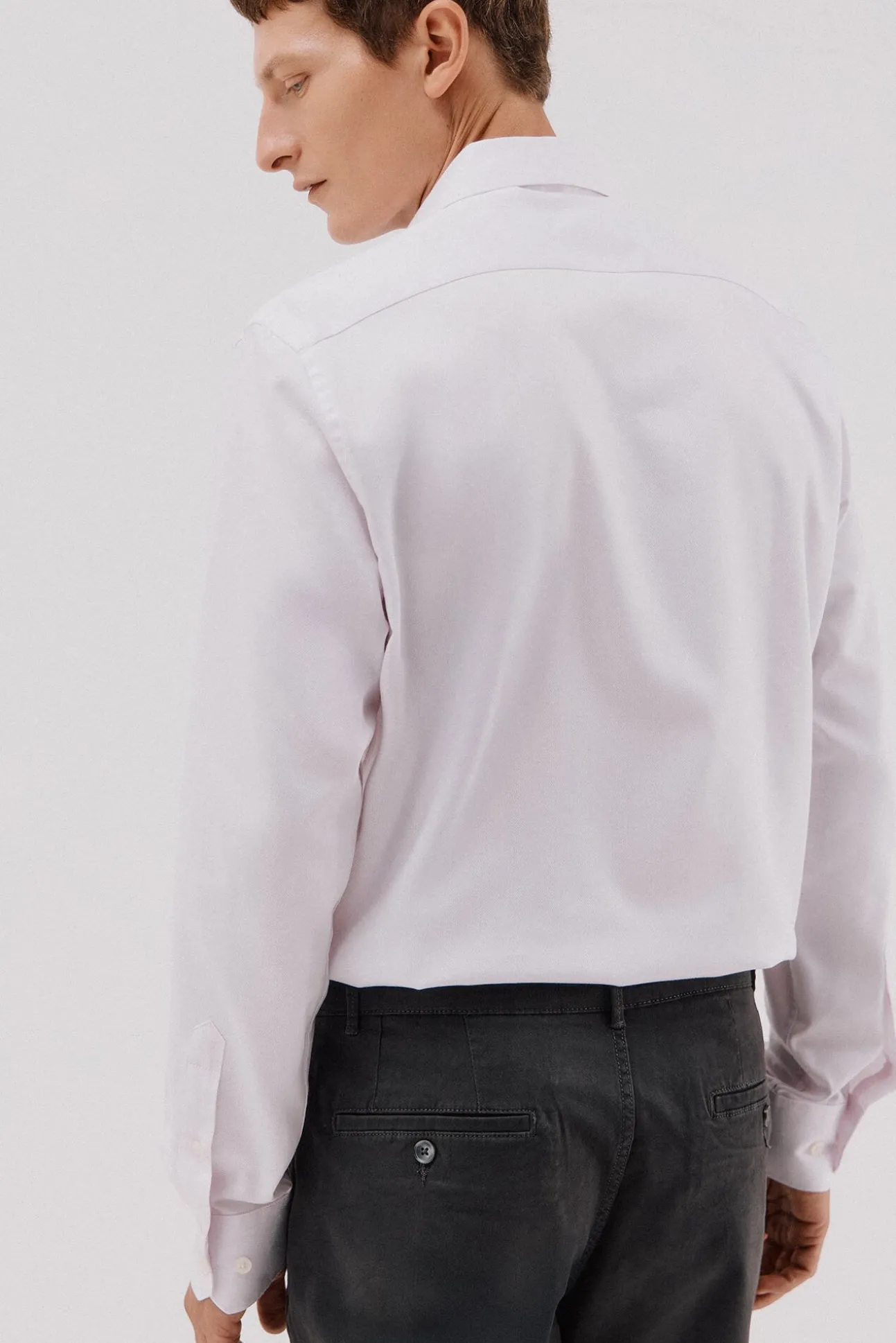 Camisa vestir rayas fácil plancha