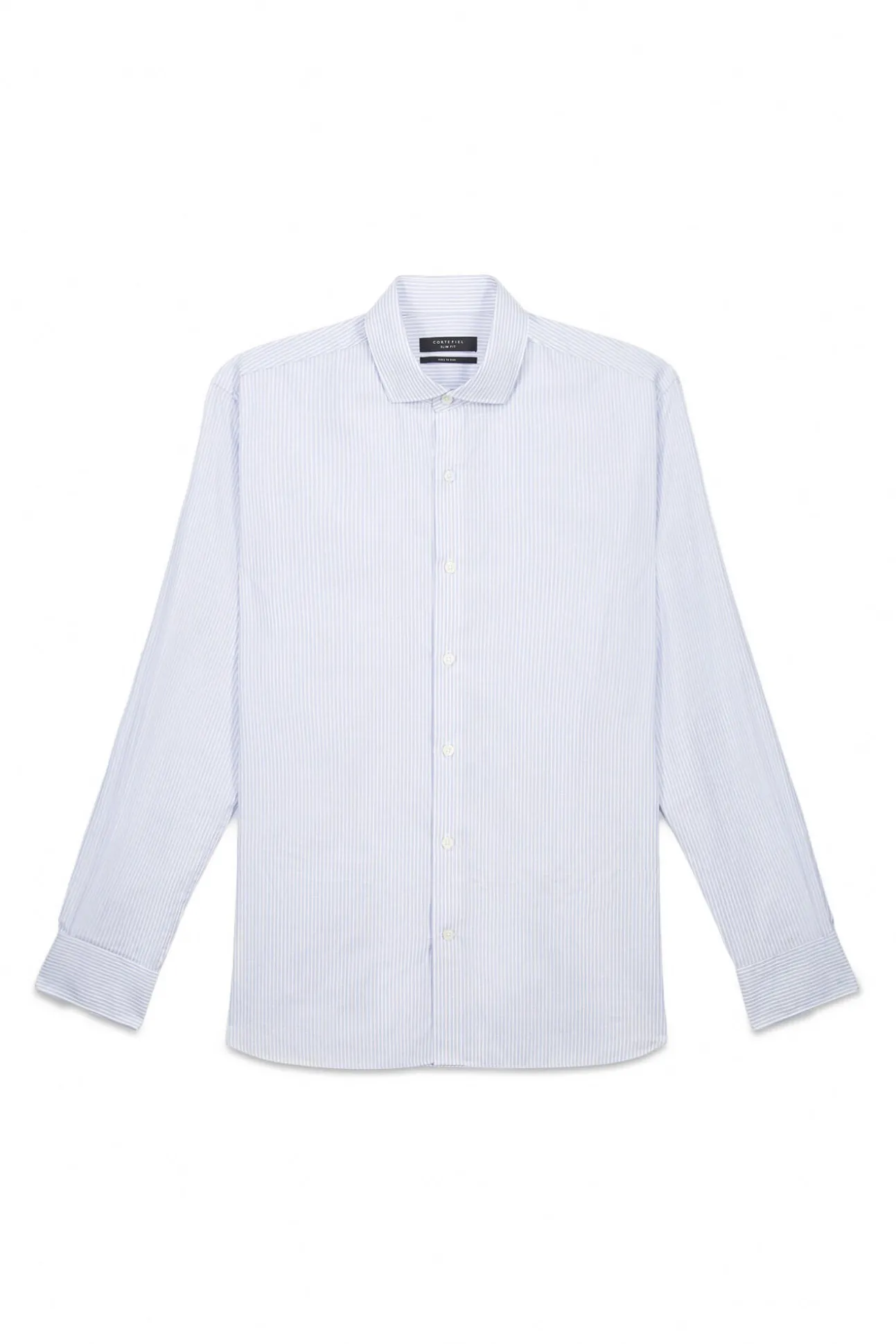 Camisa vestir rayas slim fit fácil plancha