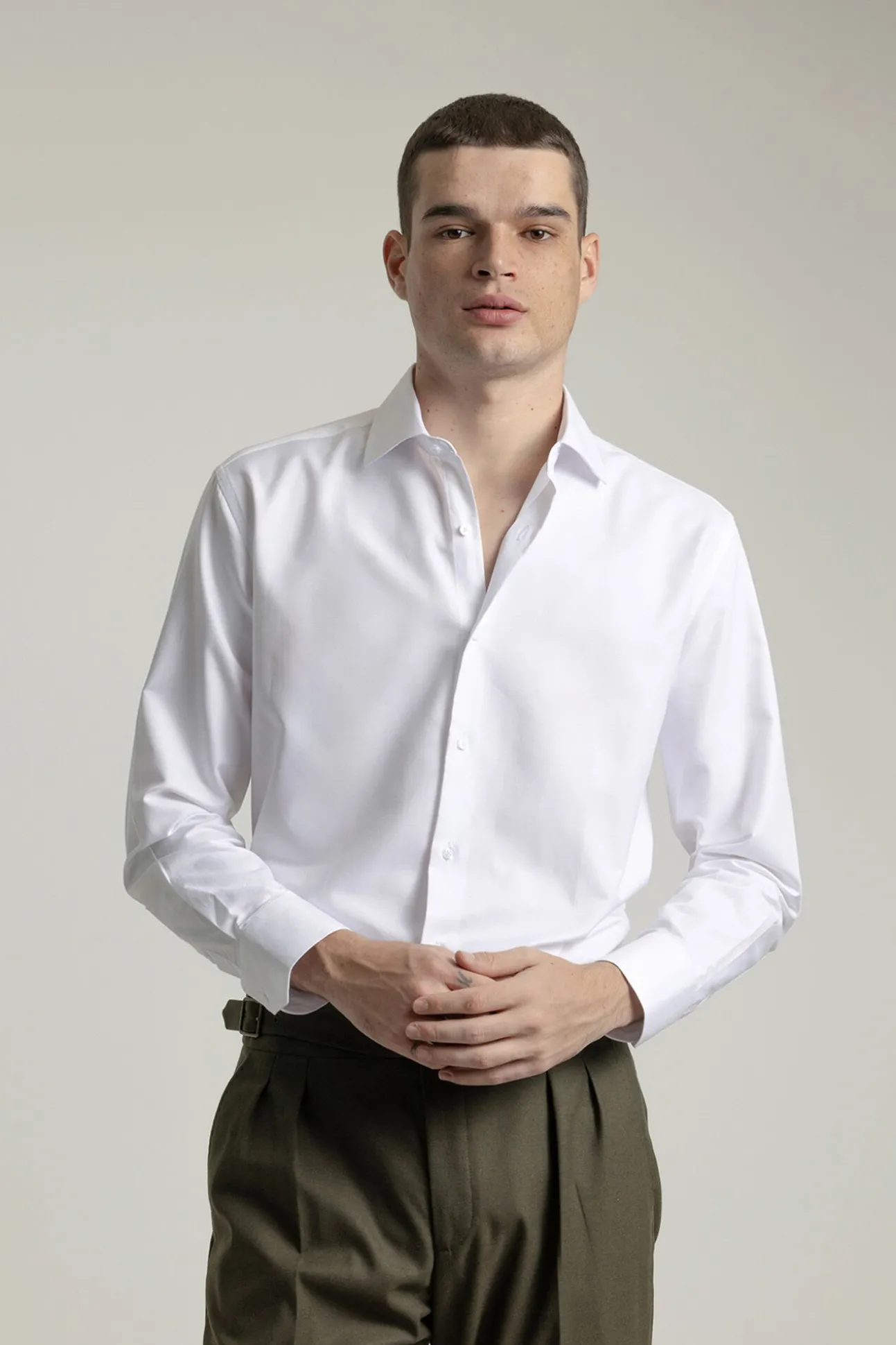 Camisa vestir regular fit twill