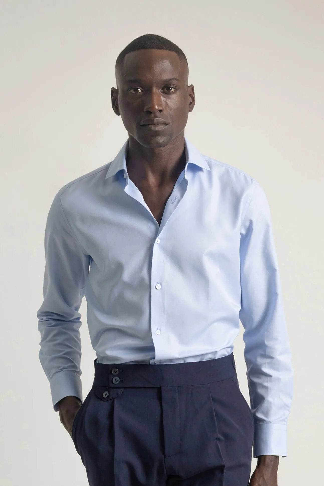 Camisa vestir regular fit twill