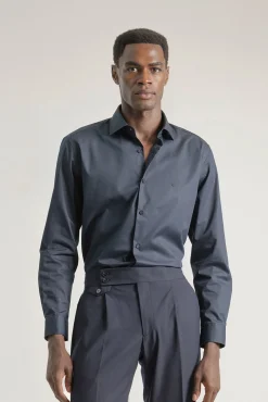 Camisa vestir regular fit popelin