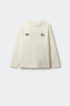 Camisera manga larga bici Japón niño