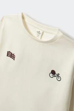 Camisera manga larga bici Japón niño