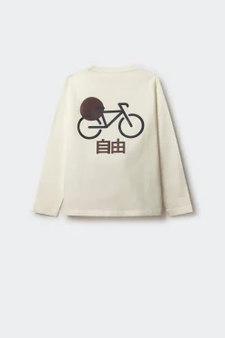Camisera manga larga bici Japón niño