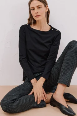 Camiseta barco botones