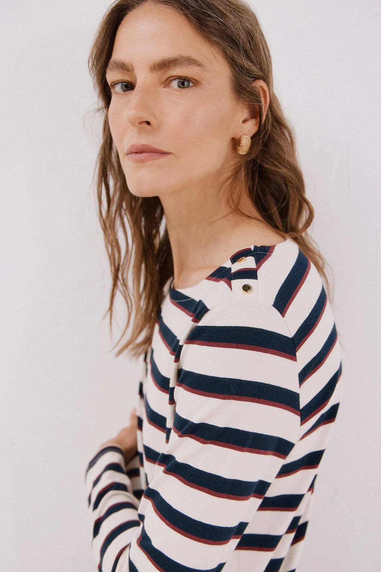 Camiseta barco botones