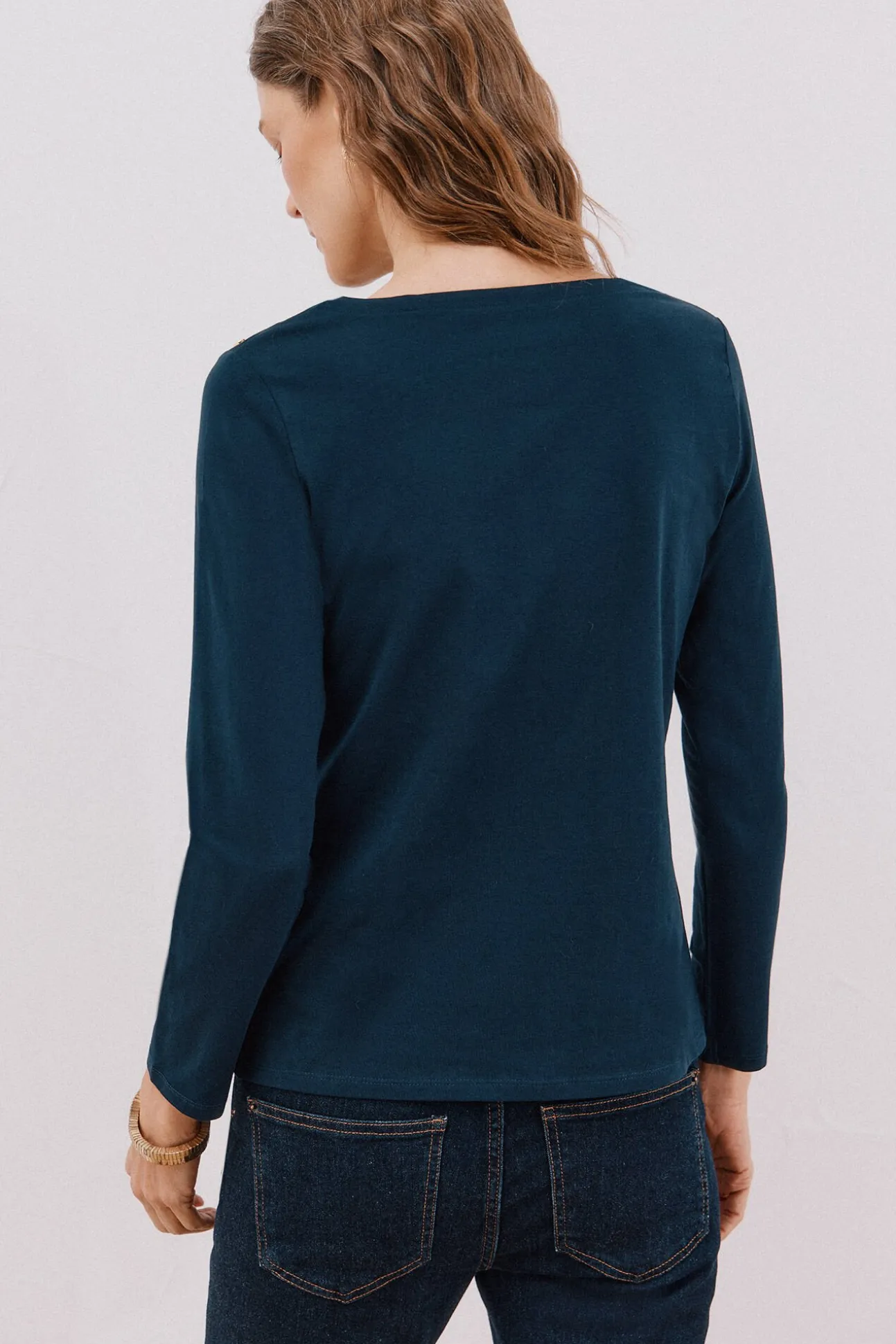 Camiseta barco botones