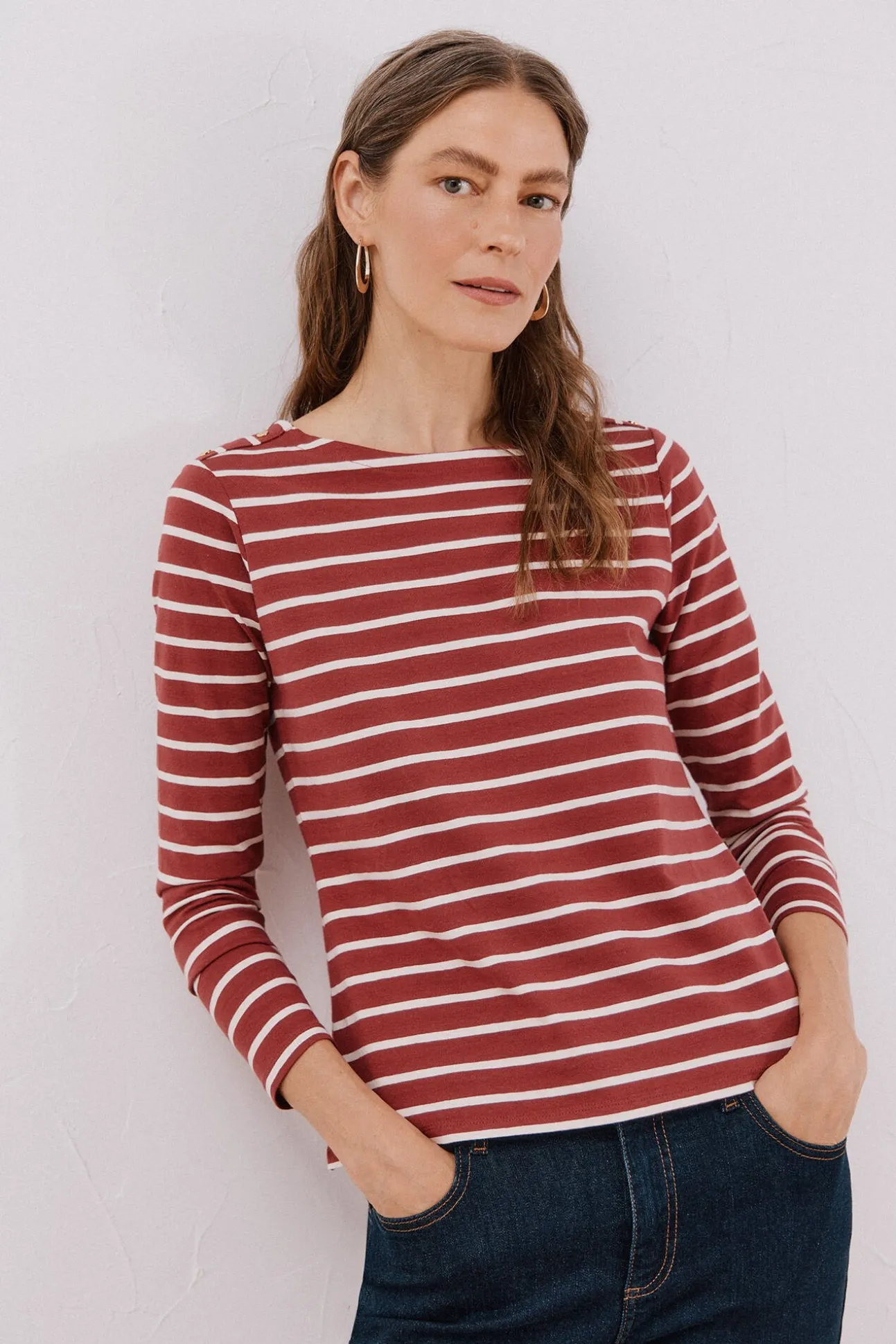 Camiseta barco botones