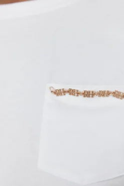 Camiseta bolsillo cadena