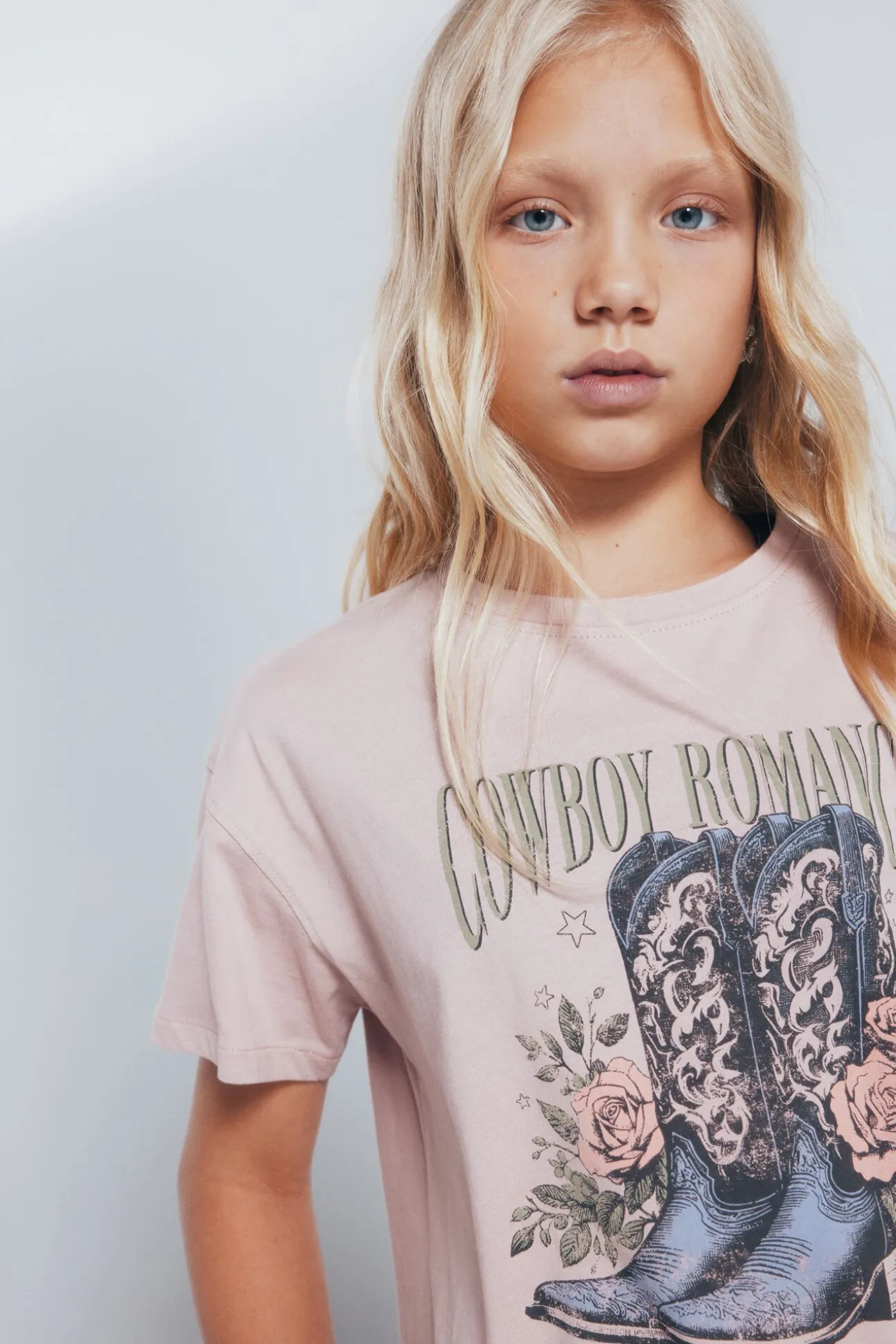 Camiseta botas cowboy niña
