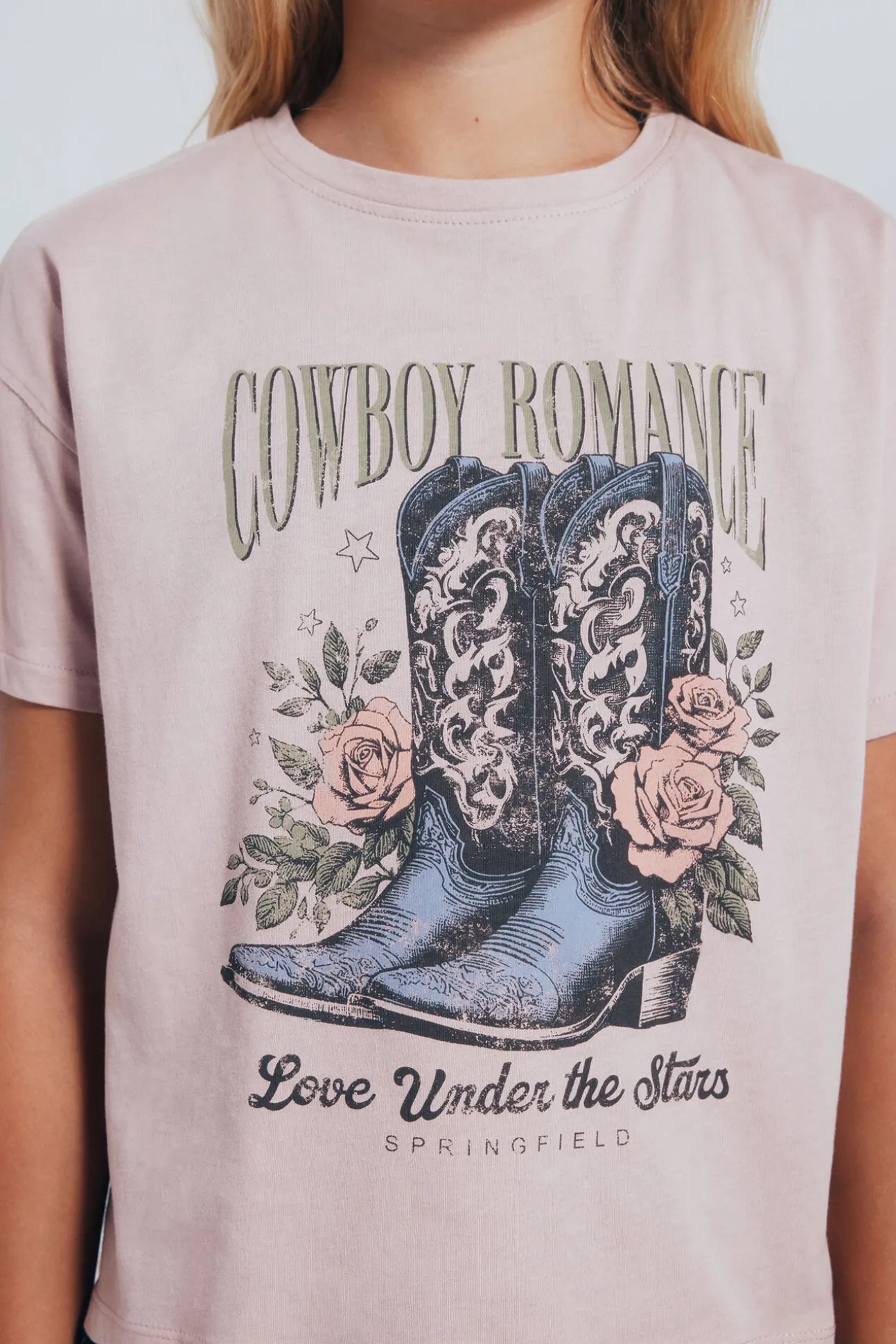 Camiseta botas cowboy niña