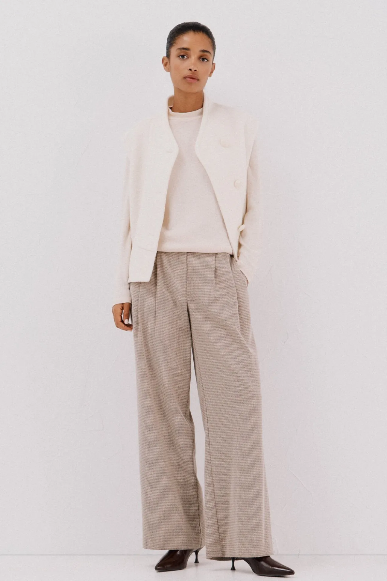 Camiseta básica cuello perkins