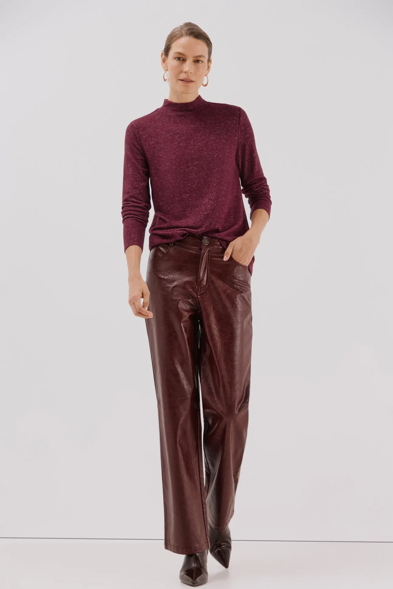 Camiseta básica cuello perkins