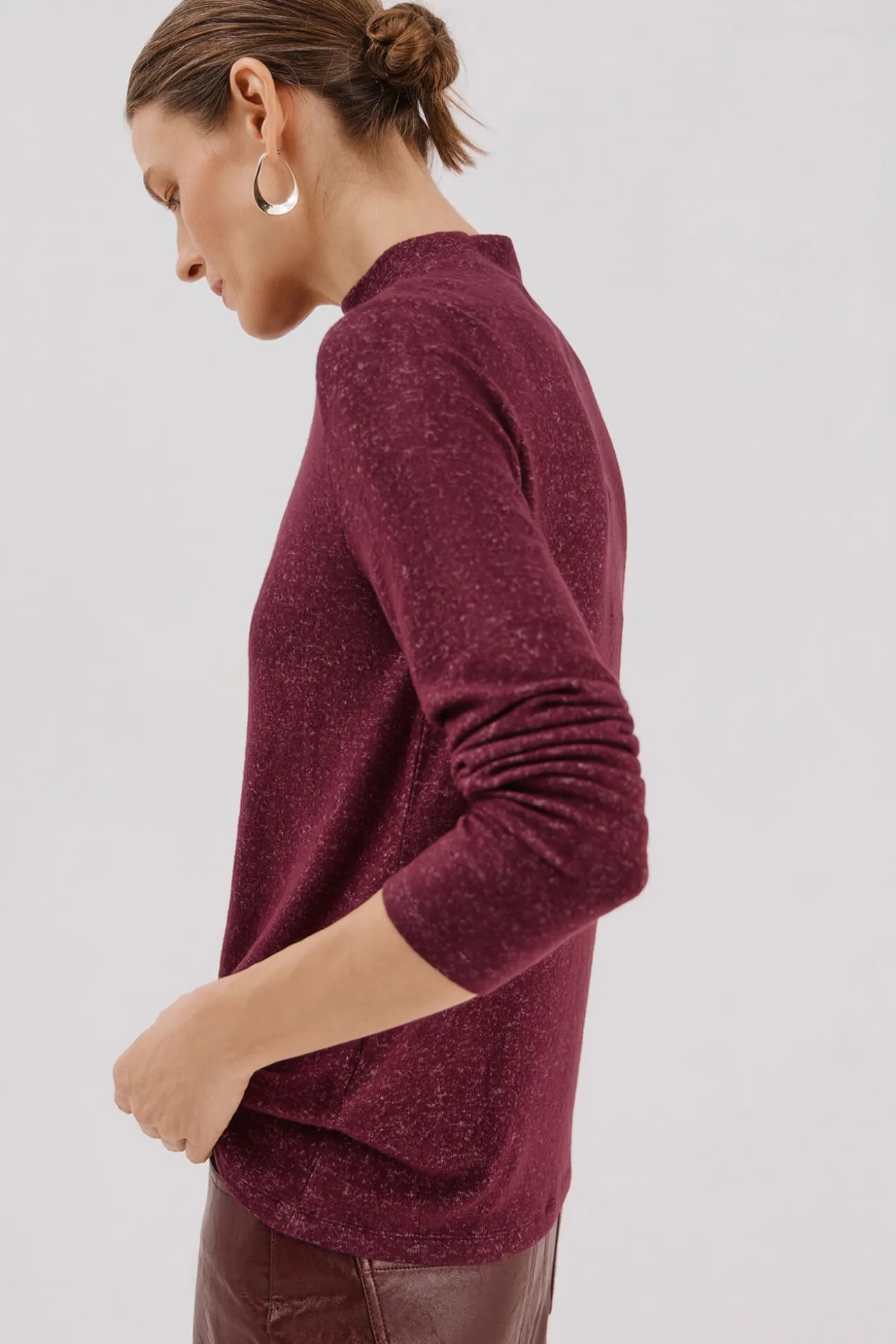 Camiseta básica cuello perkins