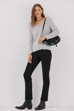 Camiseta básica cuello pico