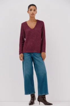 Camiseta básica cuello pico