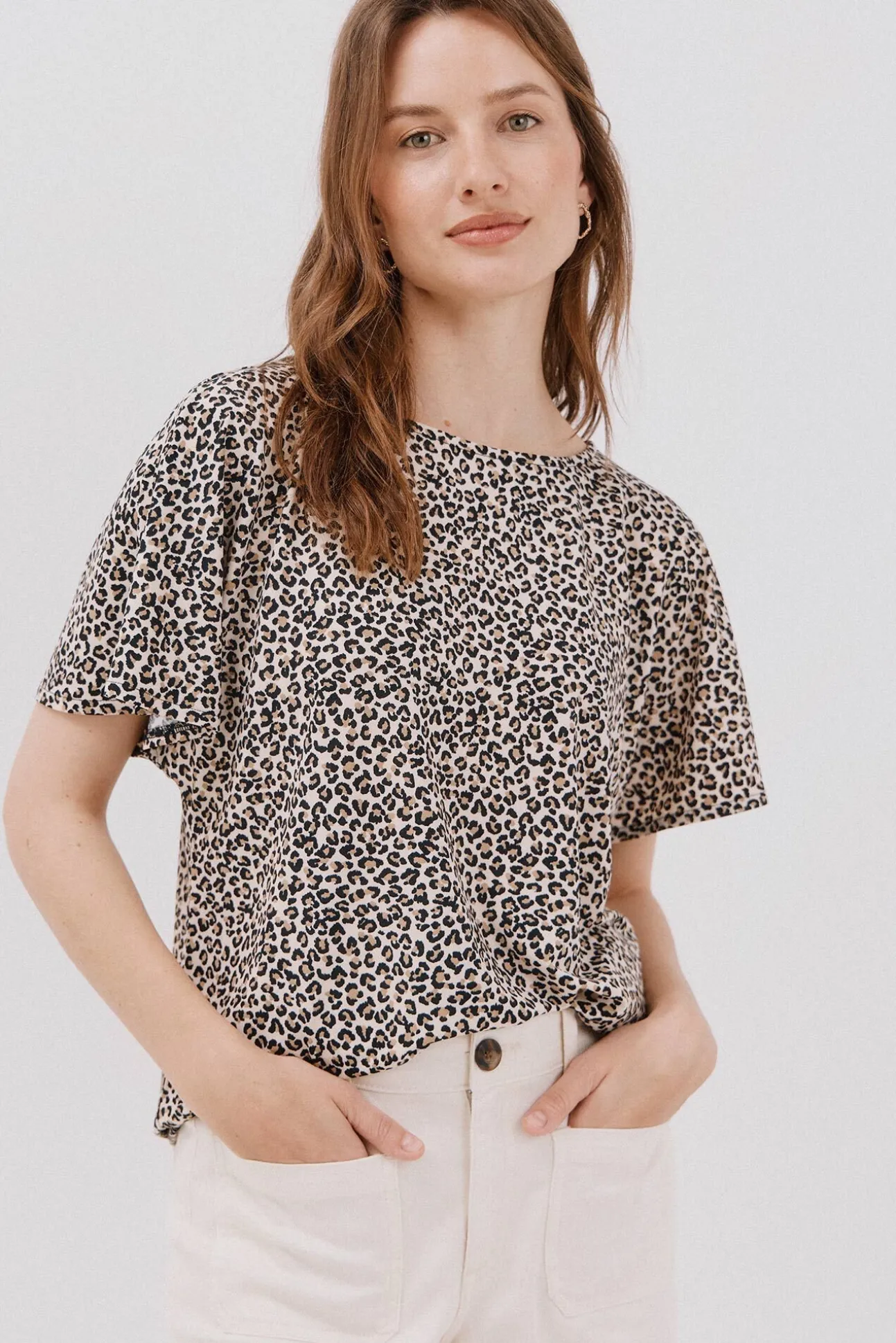 Camiseta básica fluida