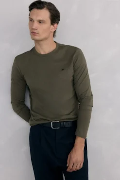 Camiseta básica manga larga