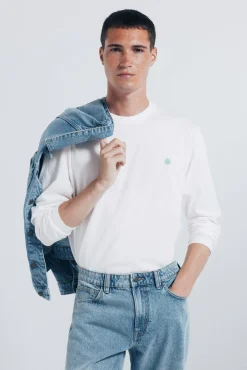 Camiseta básica manga larga acabado suave