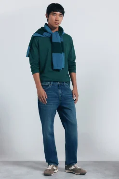 Camiseta básica manga larga acabado suave