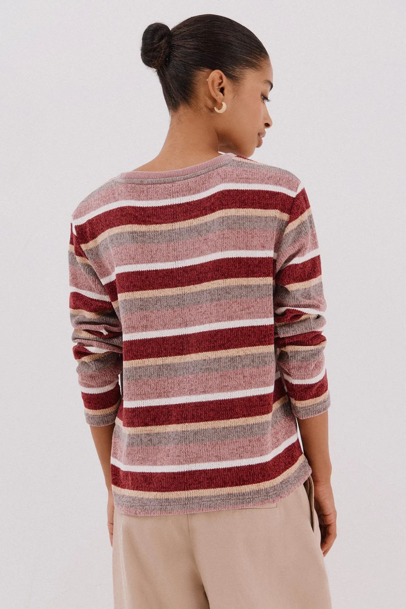 Camiseta chenilla rayas