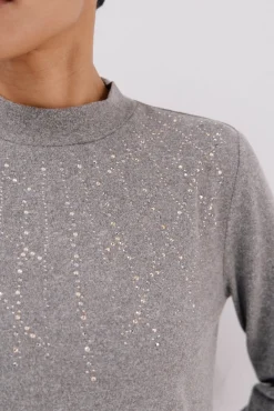 Camiseta con detalle strass