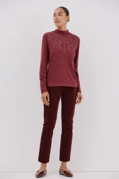 Camiseta con detalle strass