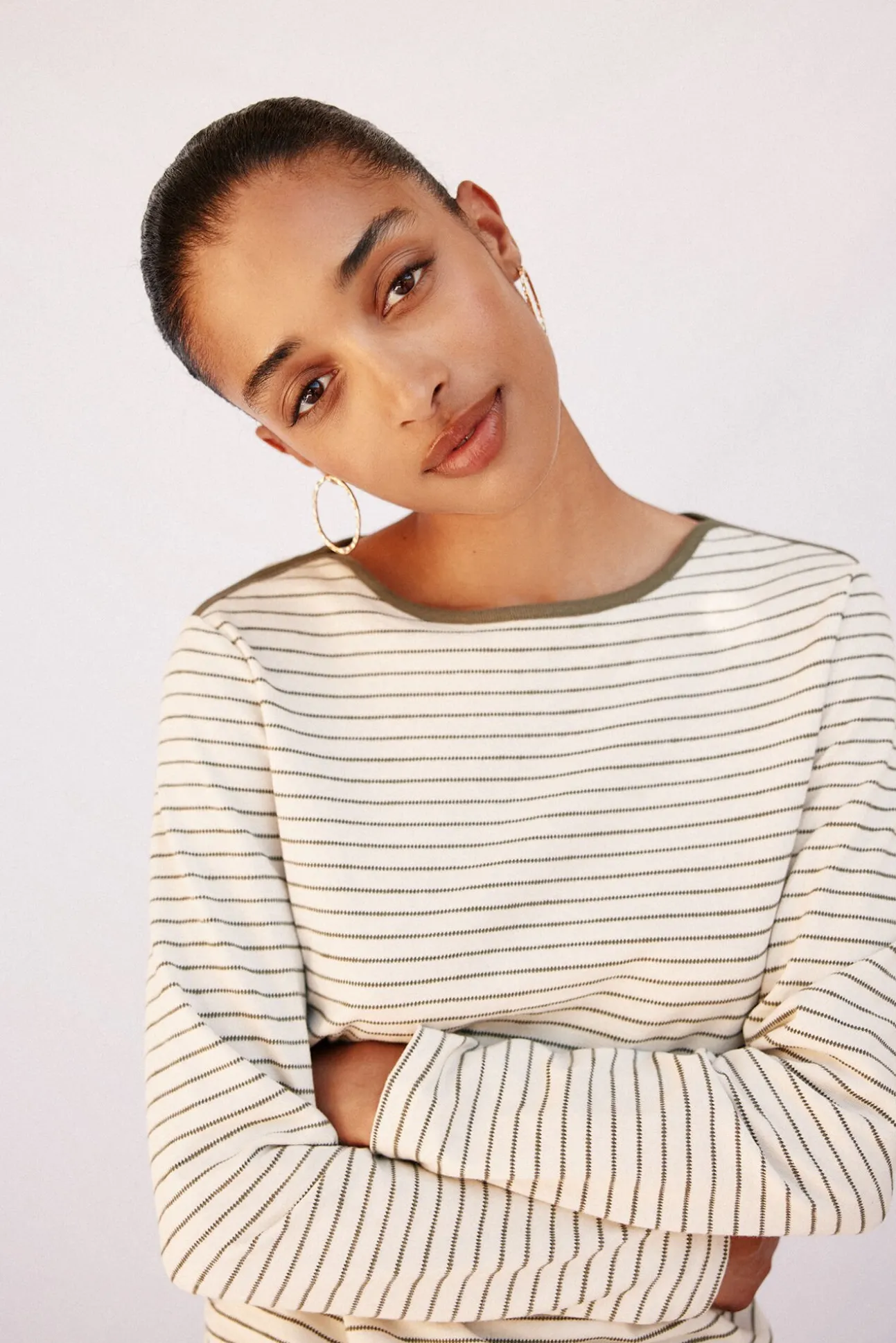 Camiseta cuello barco rayas