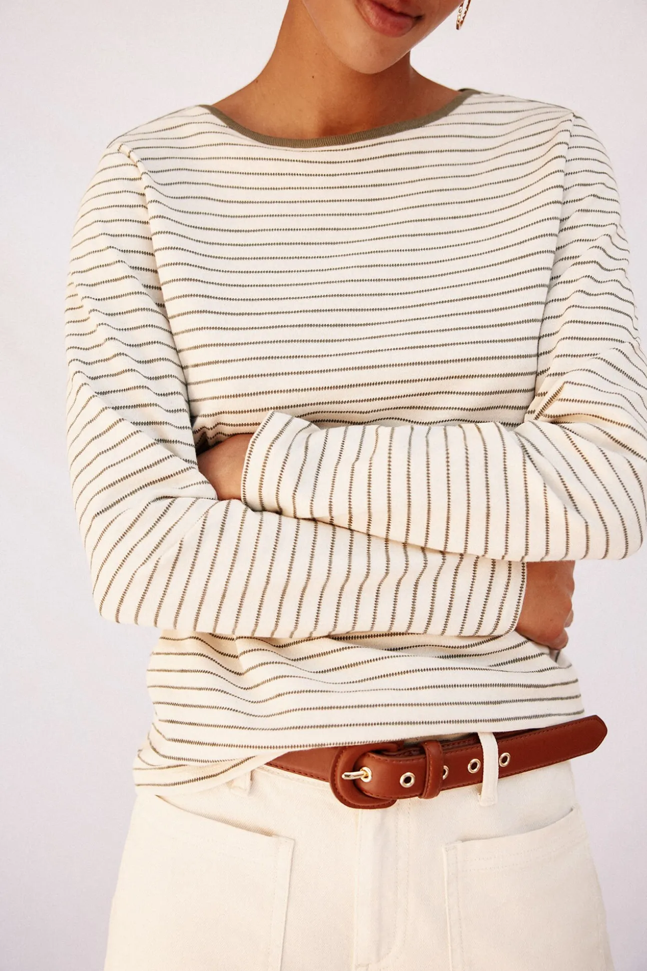 Camiseta cuello barco rayas