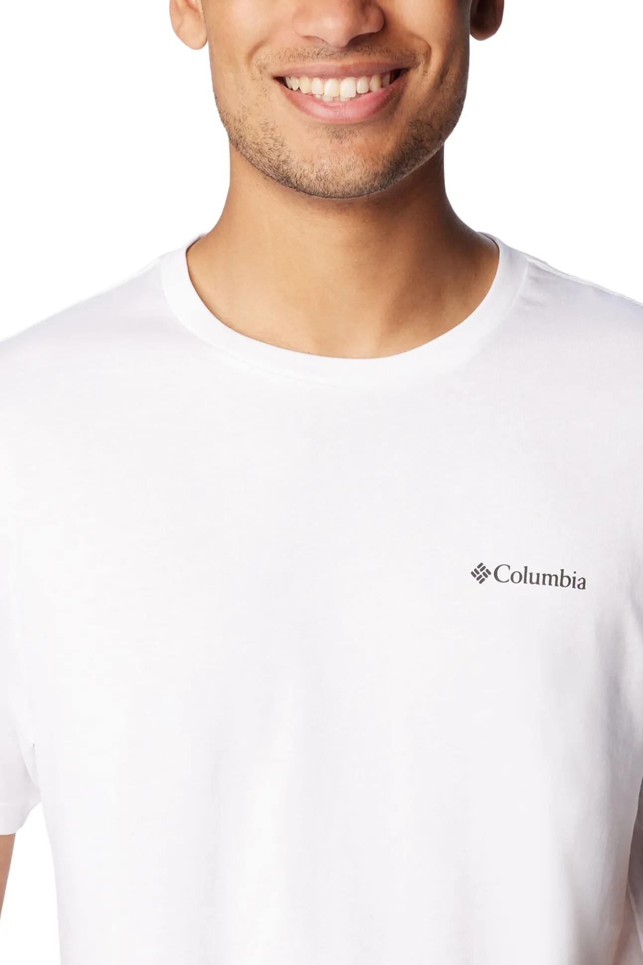 Camiseta de manga corta de algodón orgánico Basic Logo™ de Columbia para hombre