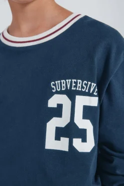 Camiseta de manga larga varsity niño