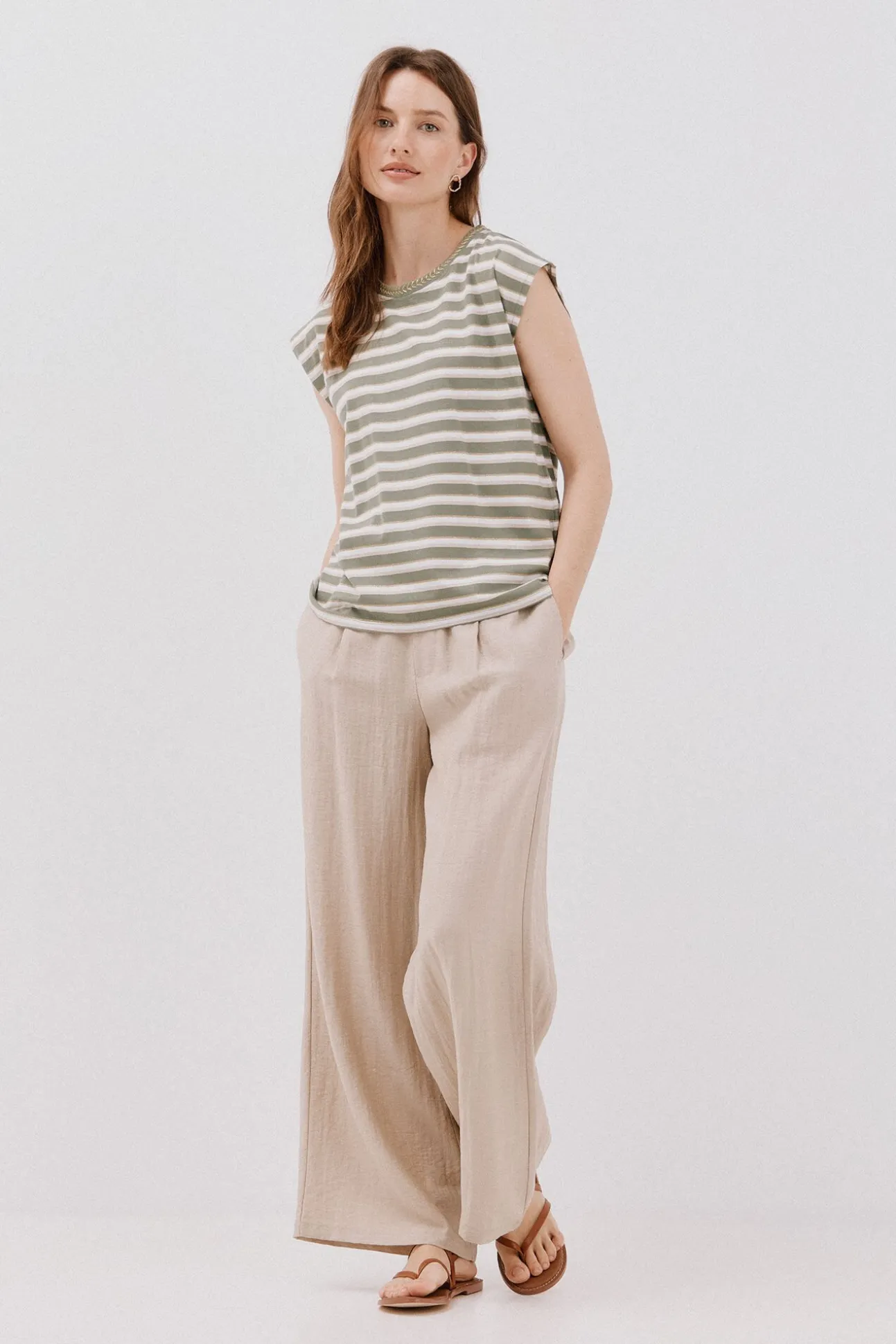 Camiseta escote pico