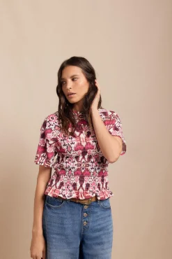 Camiseta estampada nido abeja