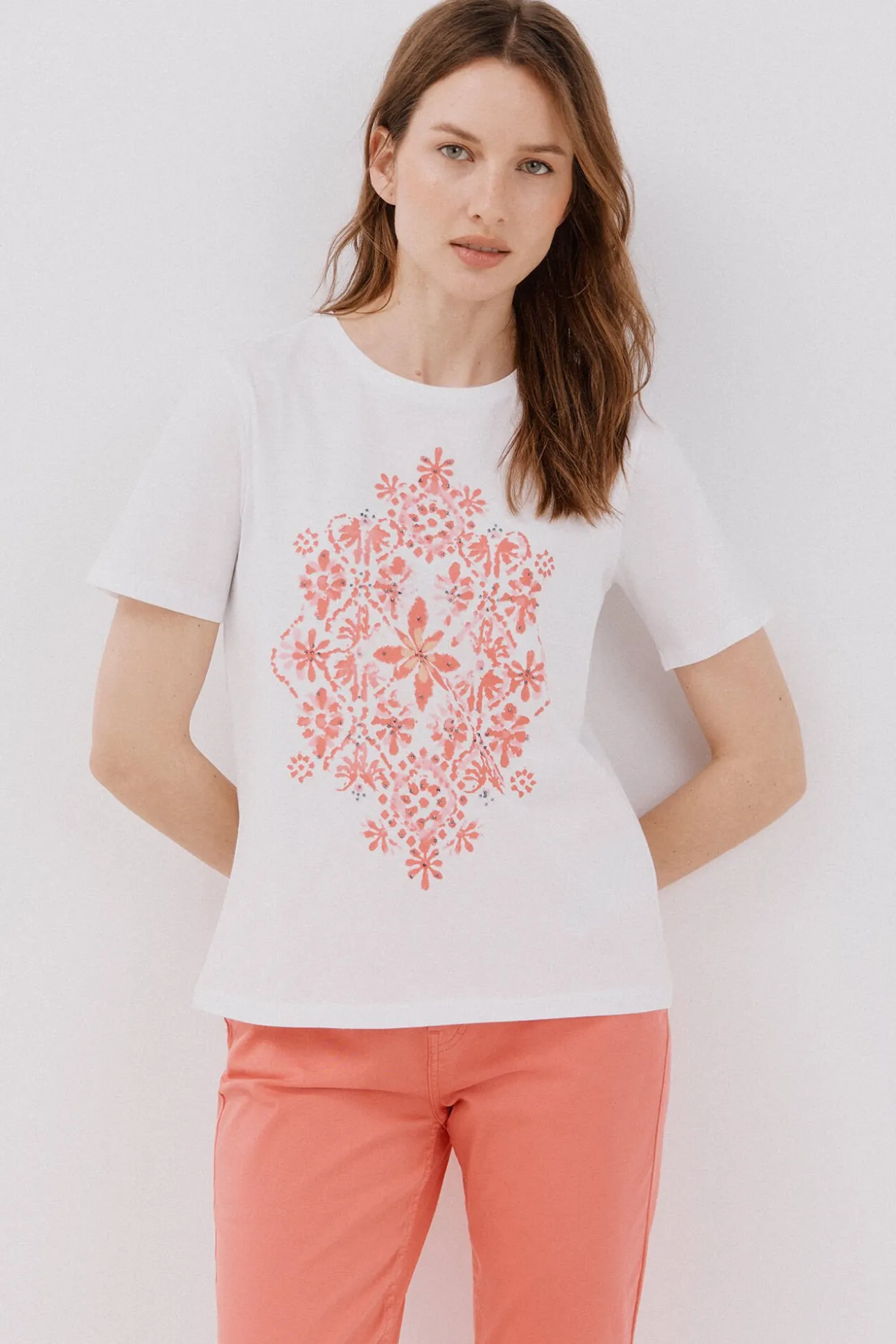 Camiseta estampado posicional