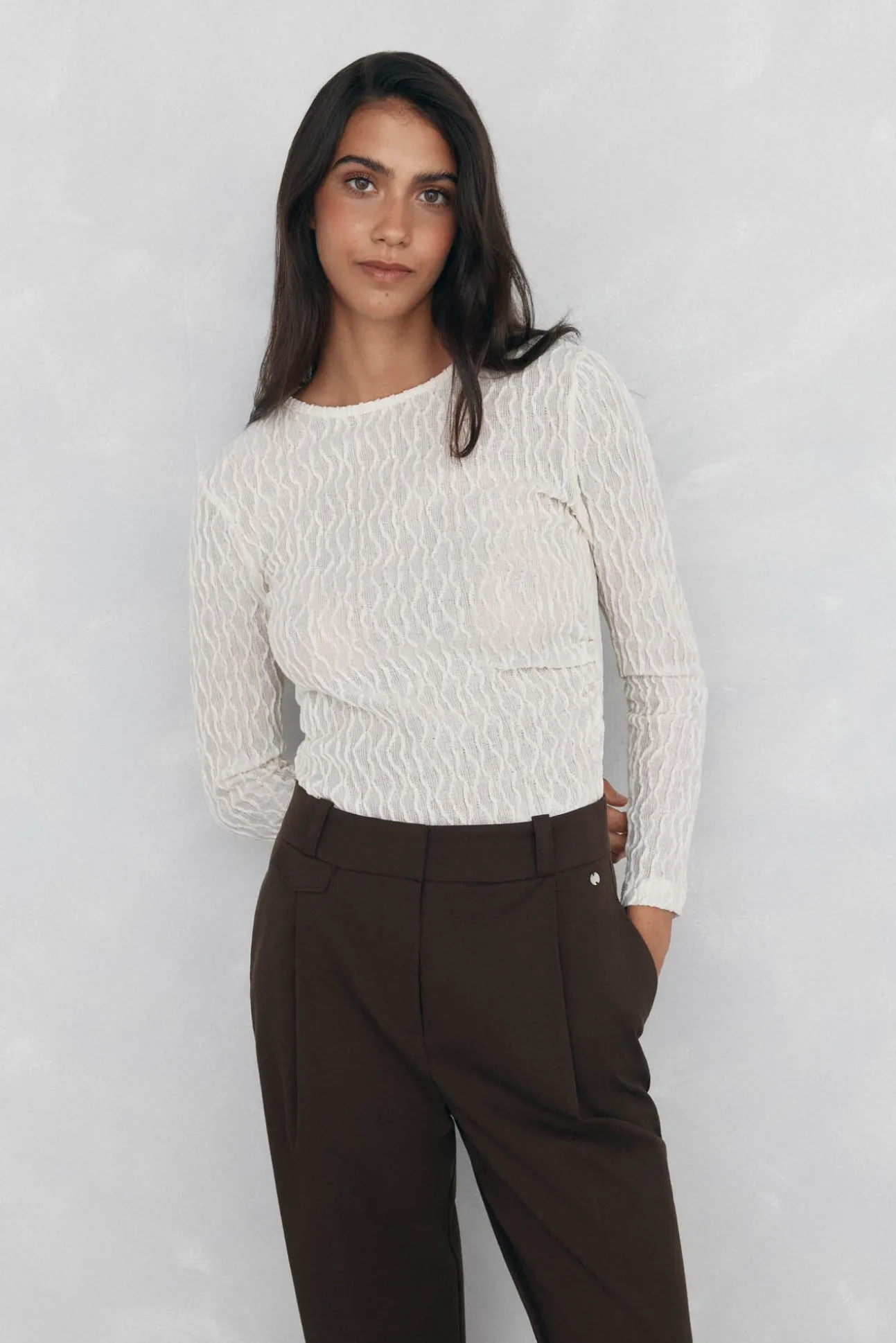 Camiseta estructura manga larga