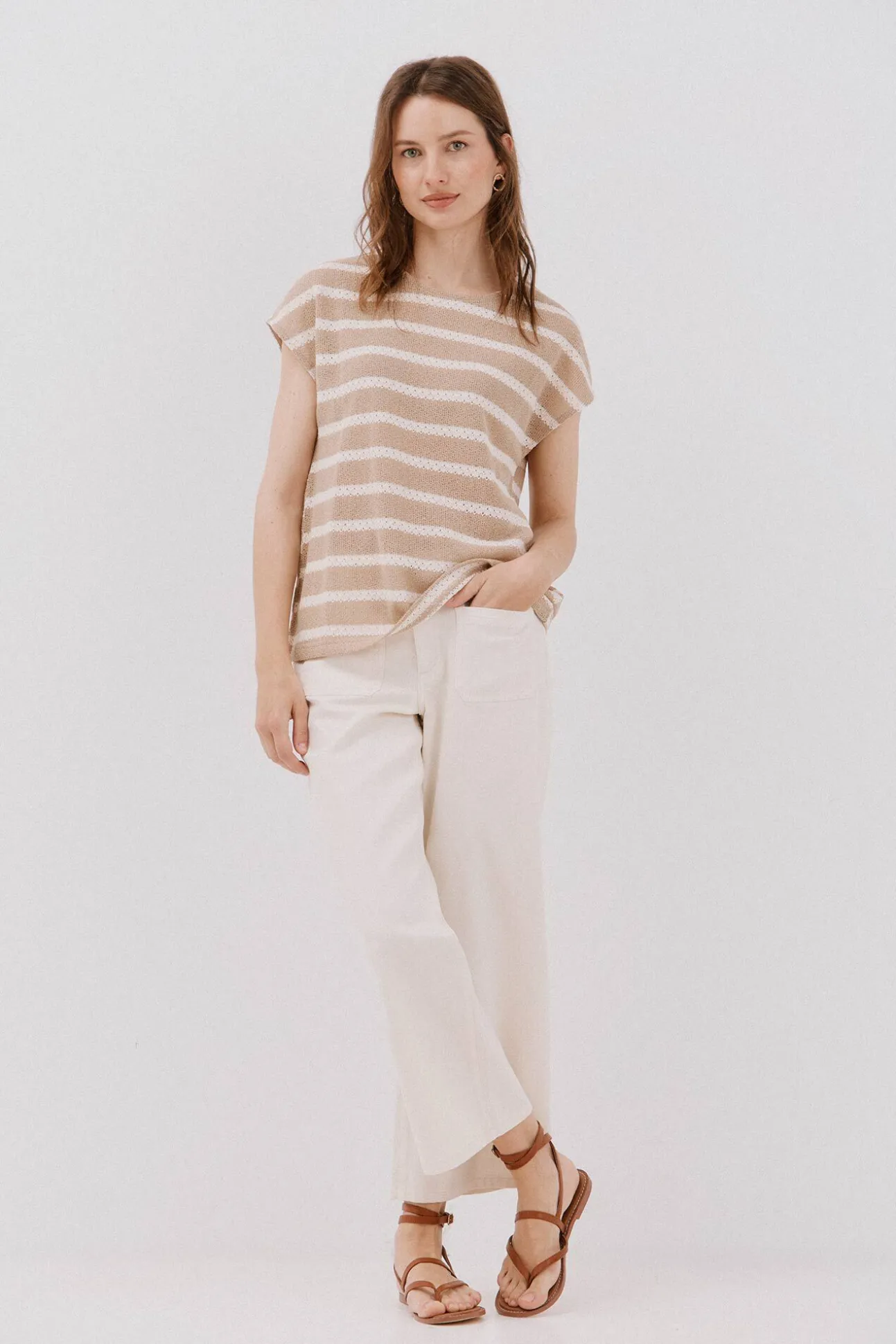 Camiseta estructura rayas