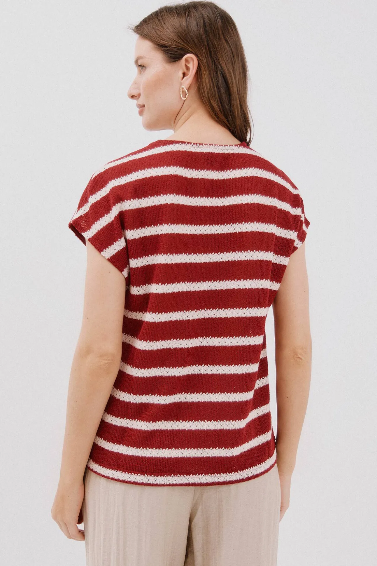 Camiseta estructura rayas