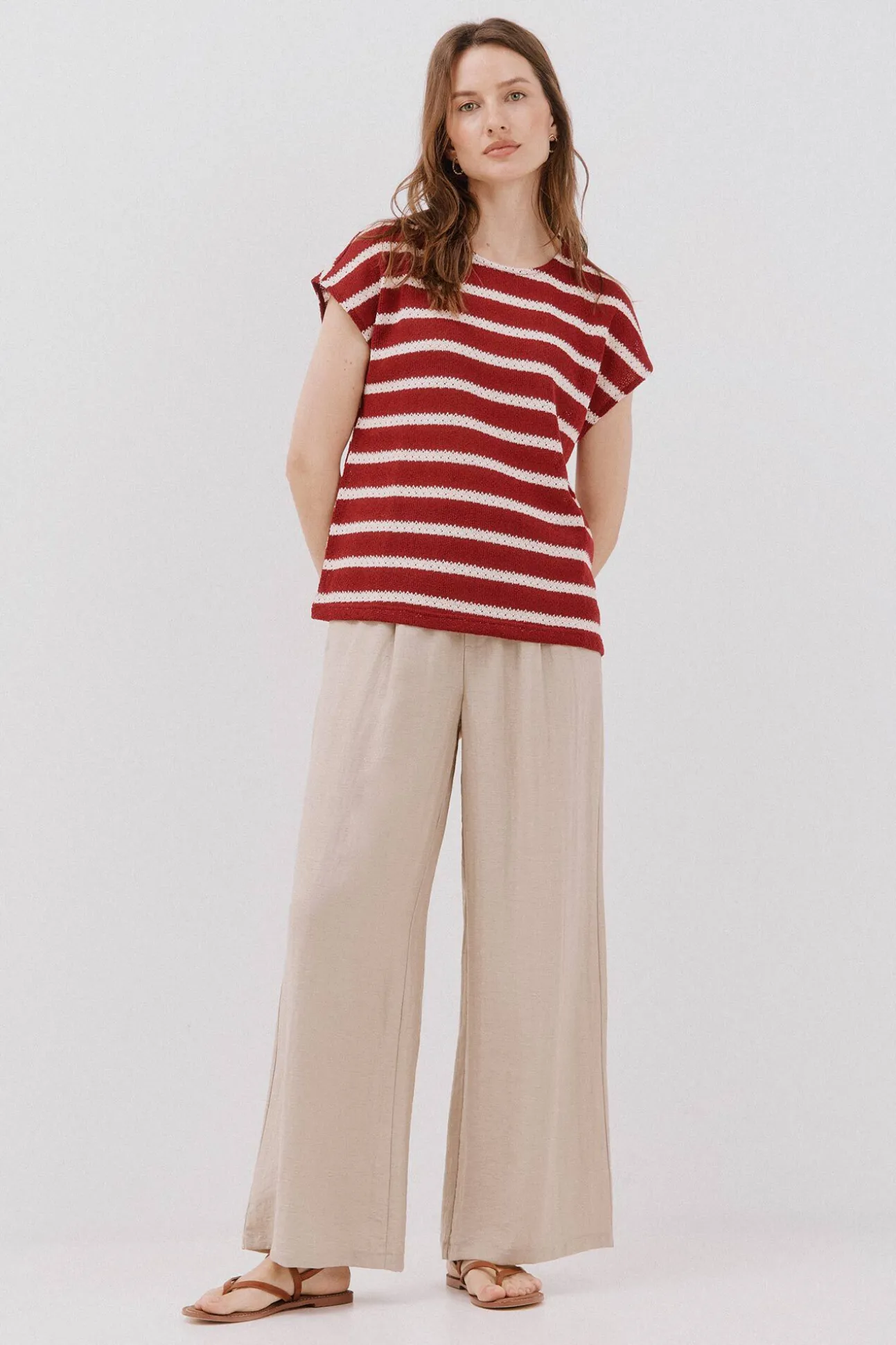 Camiseta estructura rayas