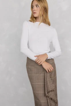 Camiseta fluida con puños