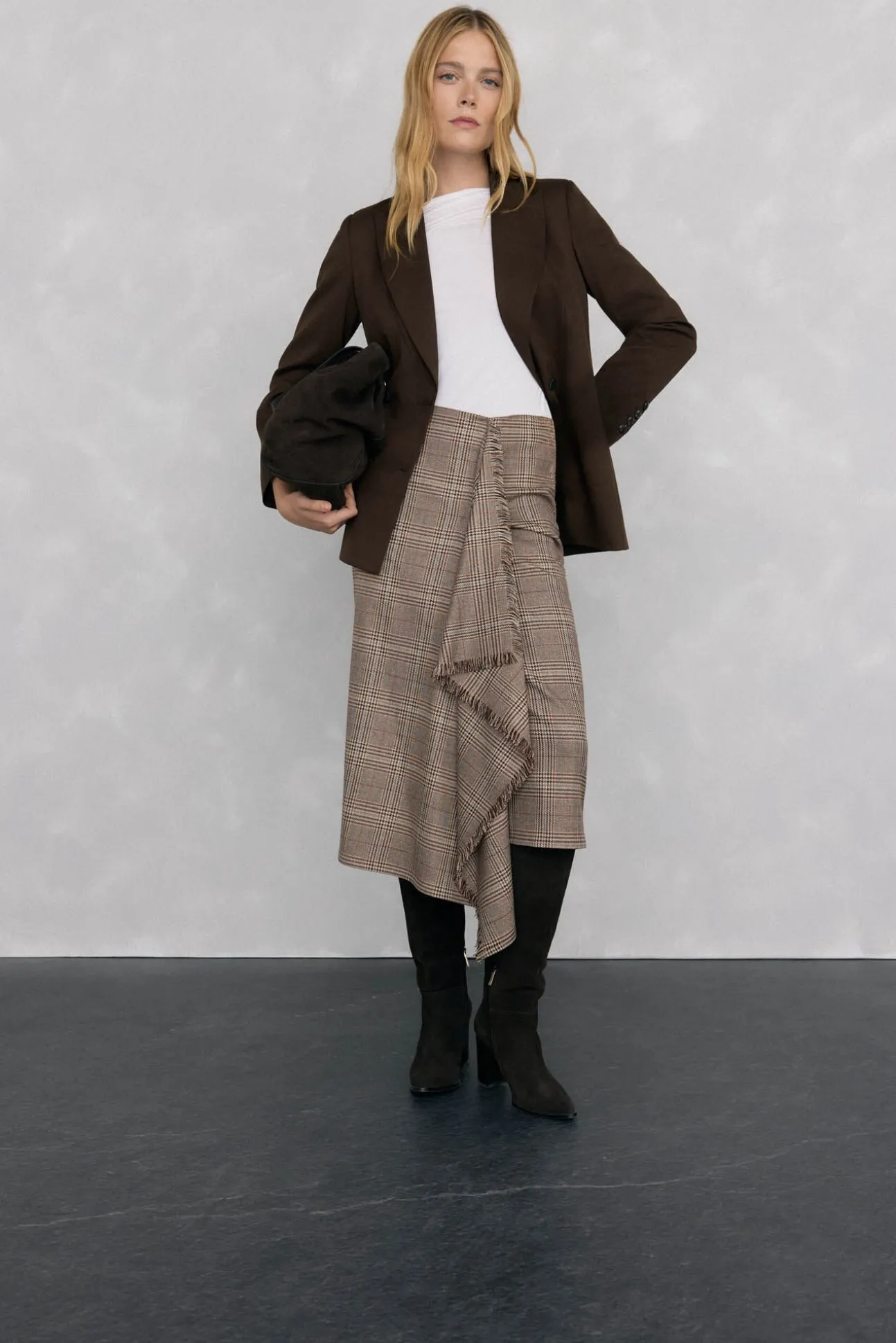 Camiseta fluida con puños