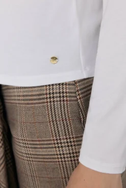 Camiseta fluida con puños