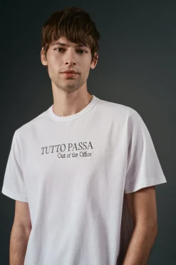 Camiseta gráfica lavada