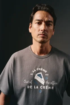 Camiseta gráfica lavada